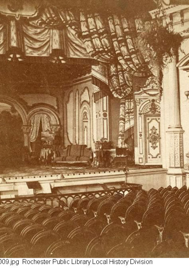 Grand Opera House S. St. Paul Street (later South Avenue), Rochester, NY. Oscar Wilde lecture